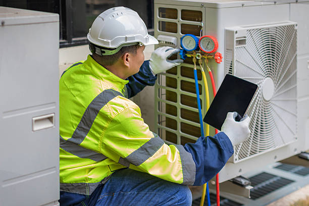Professional Hvac technician working in West Park, NY